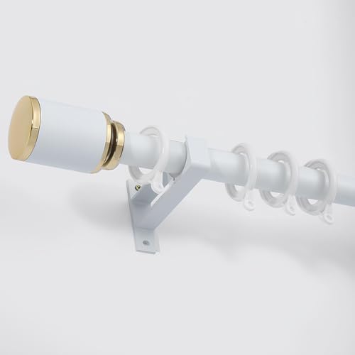 Adjustable 200cm Metal Roman Curtain Rod with Brackets