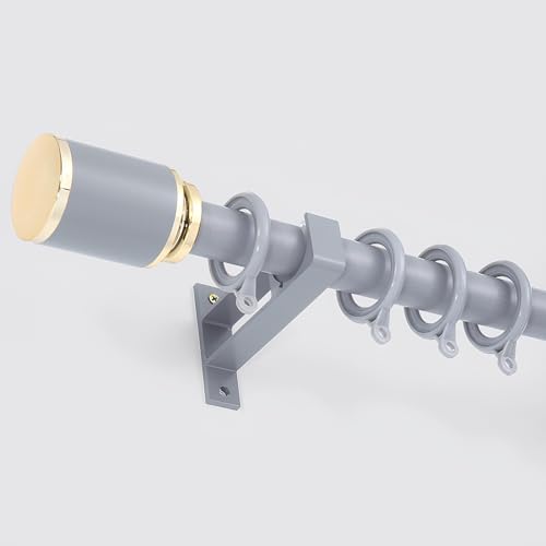 Adjustable 200cm Metal Roman Curtain Rod with Brackets