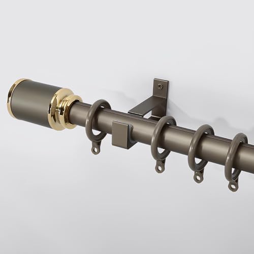 Adjustable 200cm Metal Roman Curtain Rod with Brackets