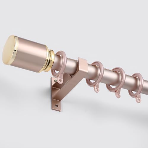 Adjustable 200cm Metal Roman Curtain Rod with Brackets