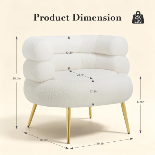 Busaurus Modern Bouclé Accent Chair for Living Room