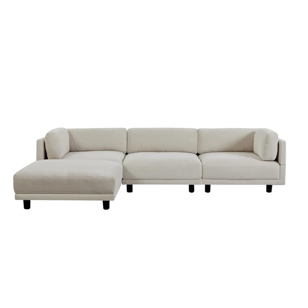 ZSLKDL Convertible L-Shaped Sectional Sofa with Reversible Chaise
