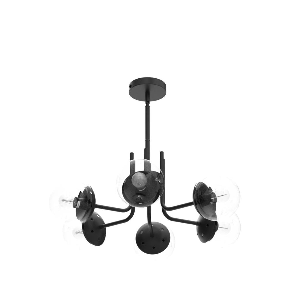 Modern Glass Globe Chandelier Ceiling Light Fixture