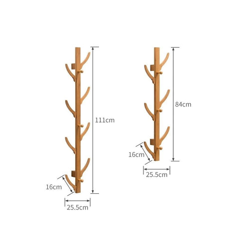 Branch Design Wall-Mounted Coat Rack Hooks, 2-Piece Set
