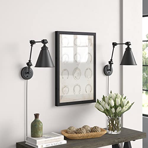 WINGBO Adjustable Swing Arm Wall Sconce Set of 2