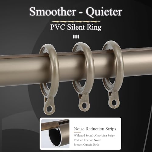 Adjustable 200cm Metal Roman Curtain Rod with Brackets