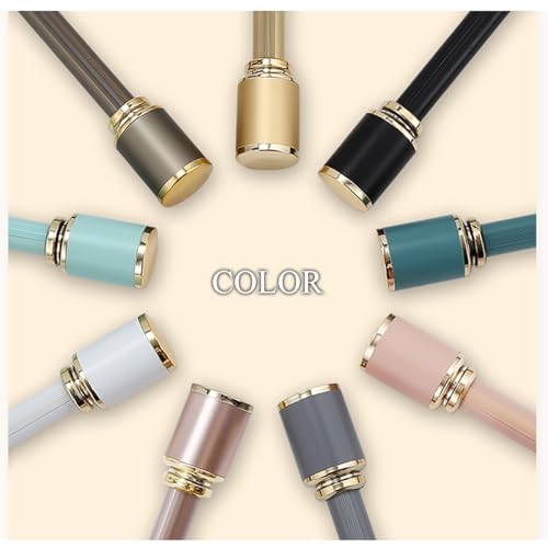Adjustable 200cm Metal Roman Curtain Rod with Brackets