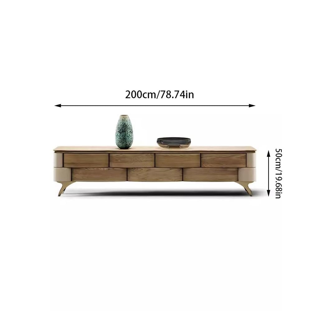 XUNTING Modern TV Stand with Storage, 78.7–86.6 Inch