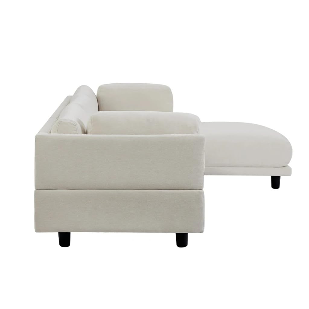 ZSLKDL Convertible L-Shaped Sectional Sofa with Reversible Chaise