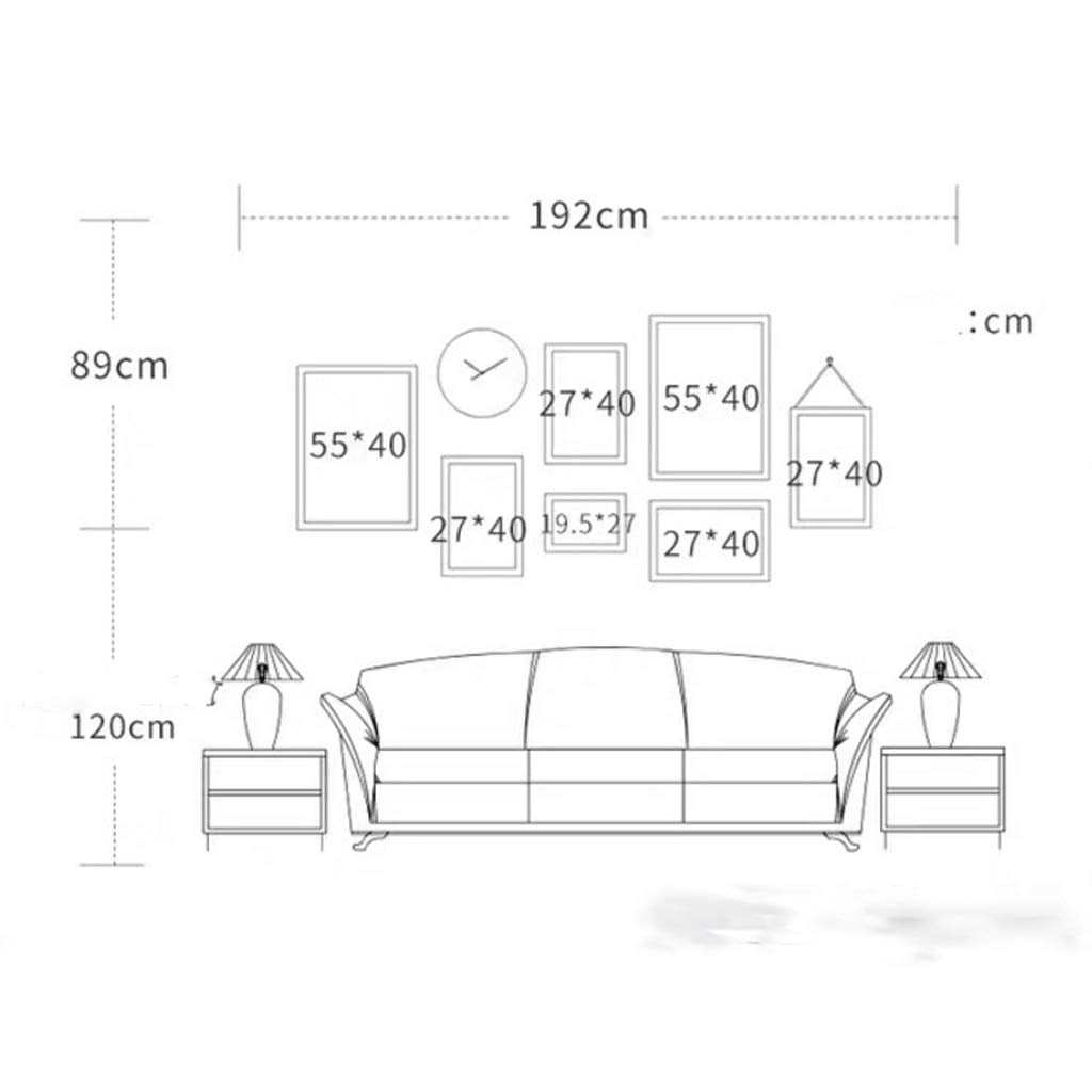 Gallery Wall Photo Frame Set with Mats for Collage Display