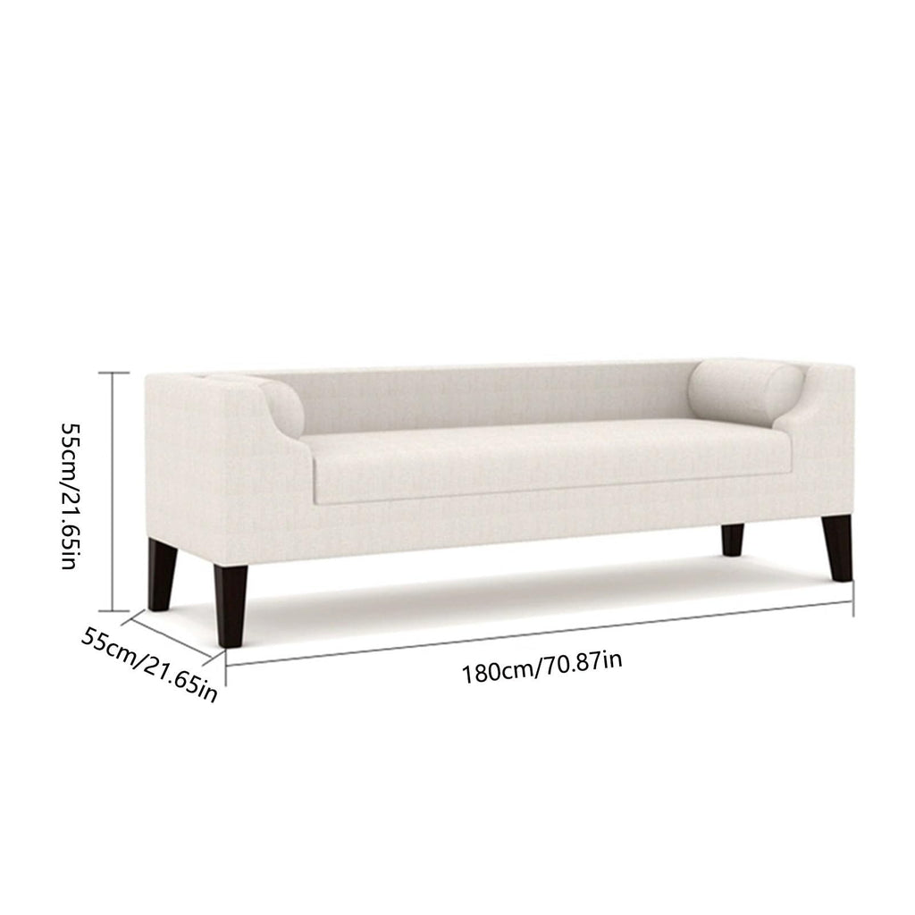 HEAIQI Tufted Upholstered Storage Bench with Arms
