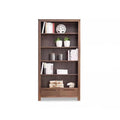 Modern Nordic Solid Wood Oak & Walnut Storage Bookcase