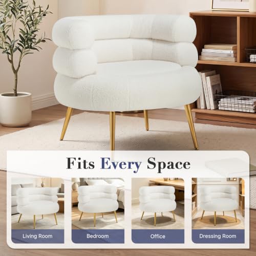 Busaurus Modern Bouclé Accent Chair for Living Room