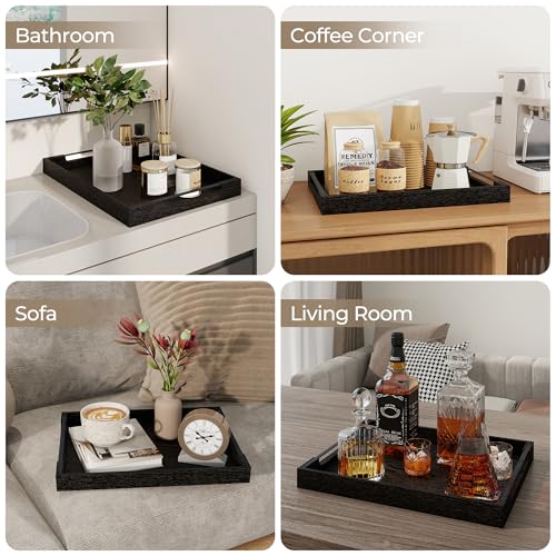 Axeman Ash Wood Serving Tray with Built-In Handles