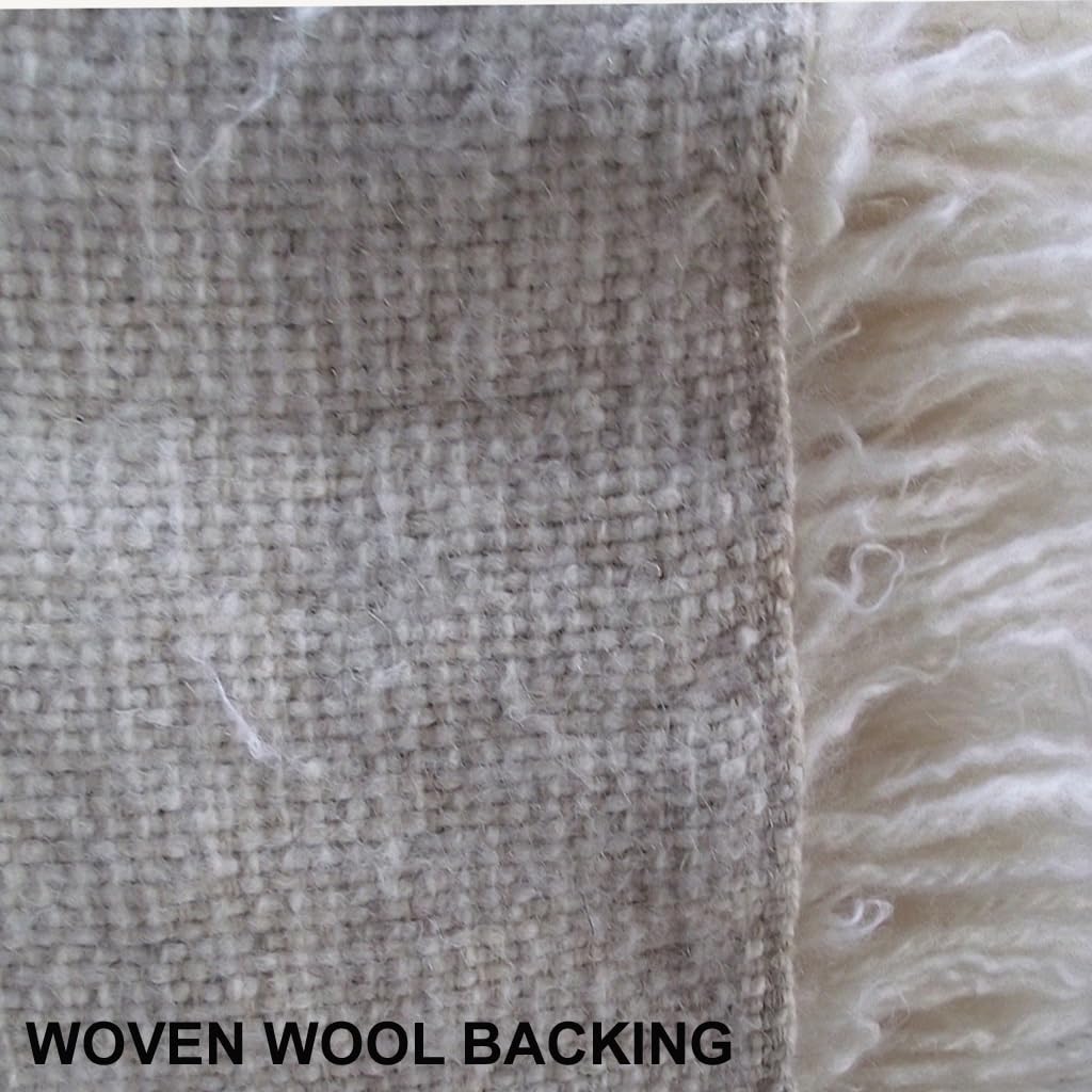 Ultra-Plush Flokati Wool Area Rug with 4-Inch Pile