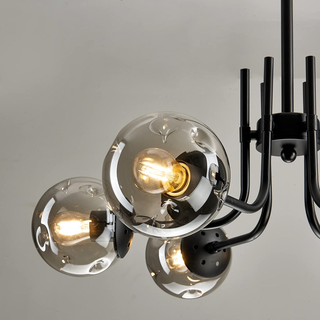 Modern Glass Globe Chandelier Ceiling Light Fixture