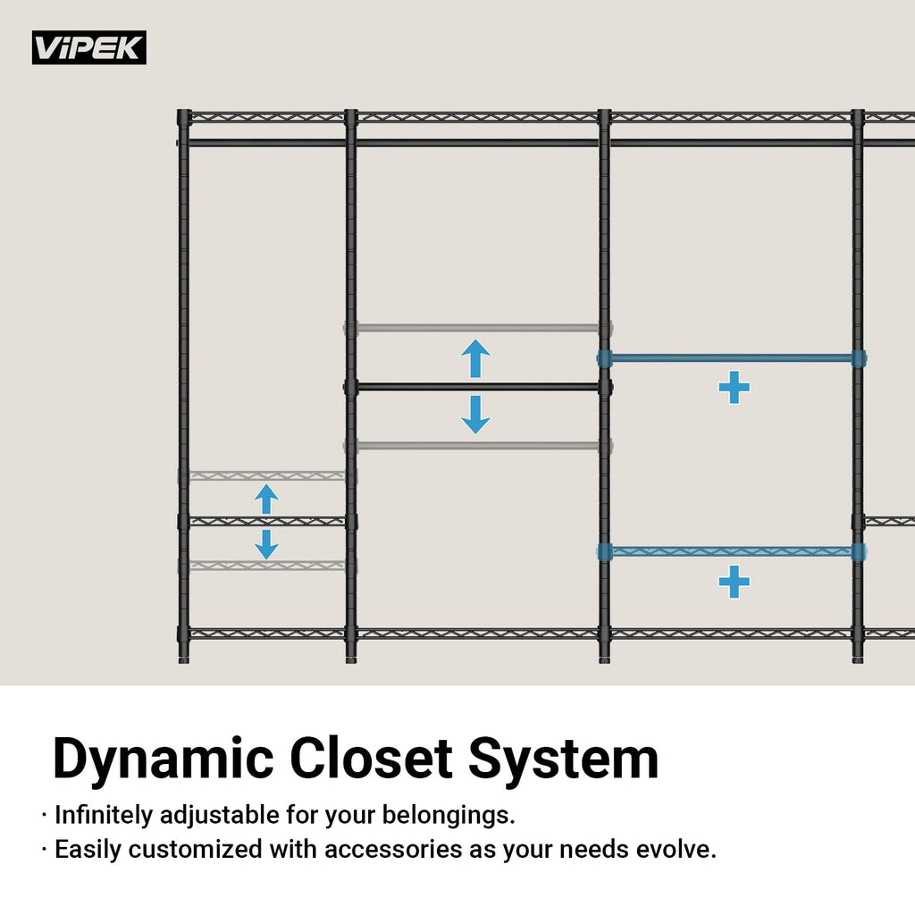 VIPEK V5 Heavy-Duty Freestanding Modular Closet Rack