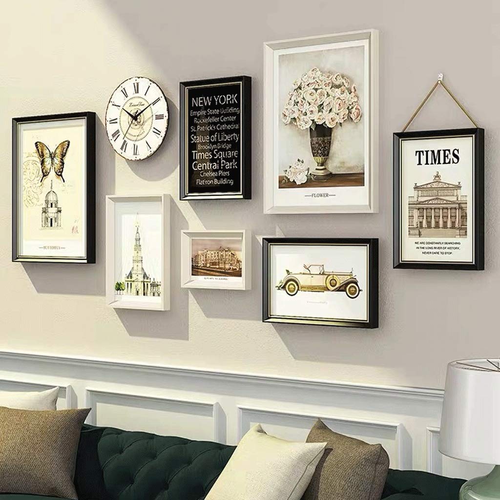 Gallery Wall Photo Frame Set with Mats for Collage Display
