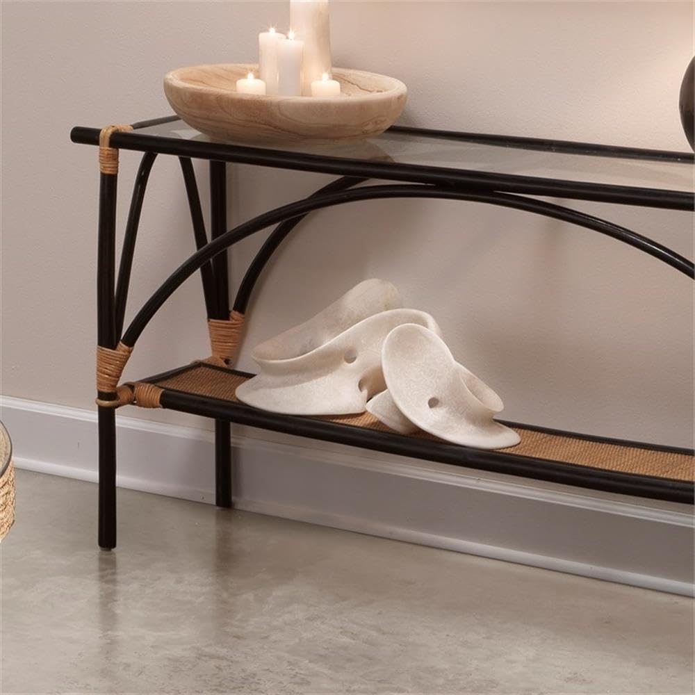 MAKLAINE Organic Sculptural Polyresin Table Decor, White