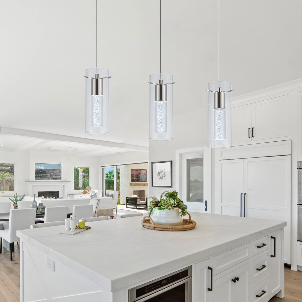 Leadtek Modern Pendant Ceiling Light Fixture, Large