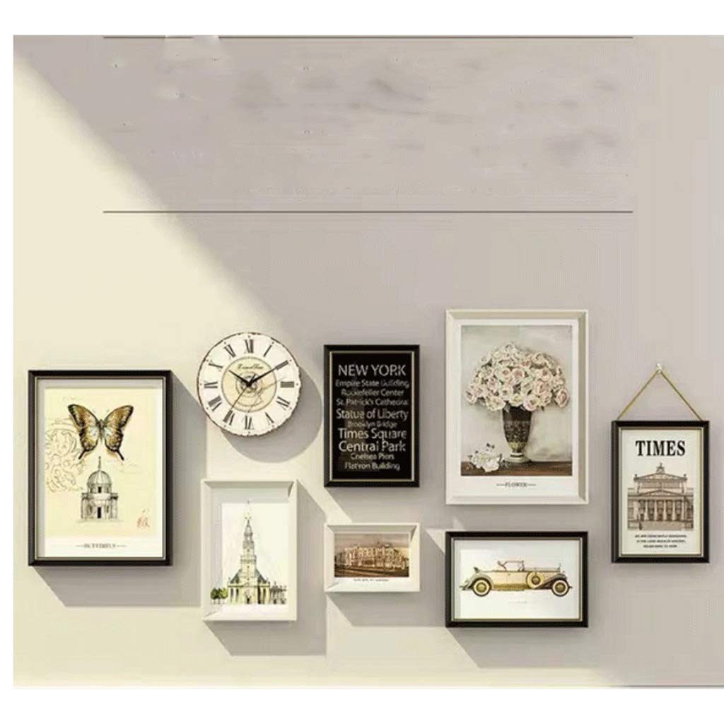 Gallery Wall Photo Frame Set with Mats for Collage Display