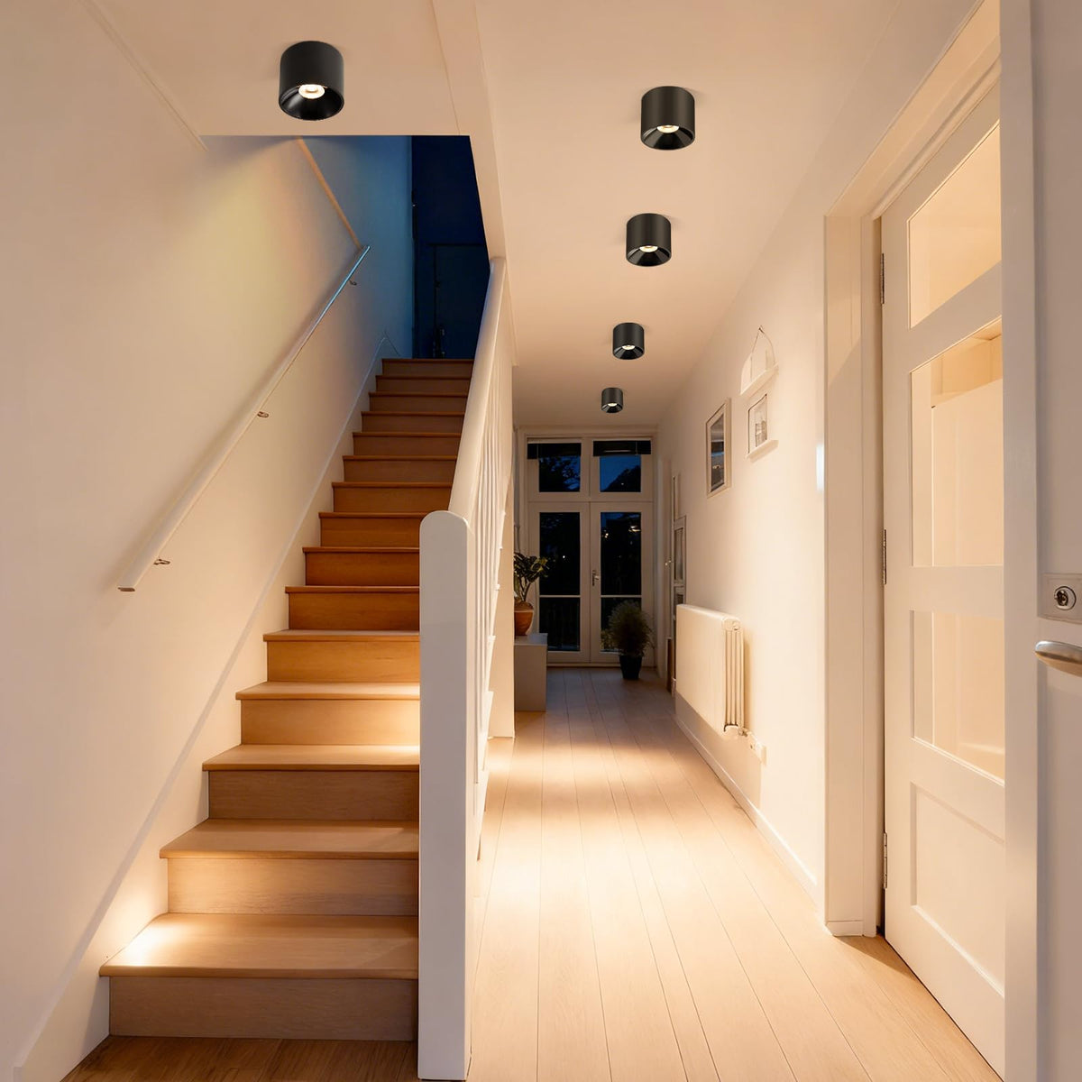 FNOESTY 4.7-Inch 15W Dimmable LED Flush Mount Ceiling Light