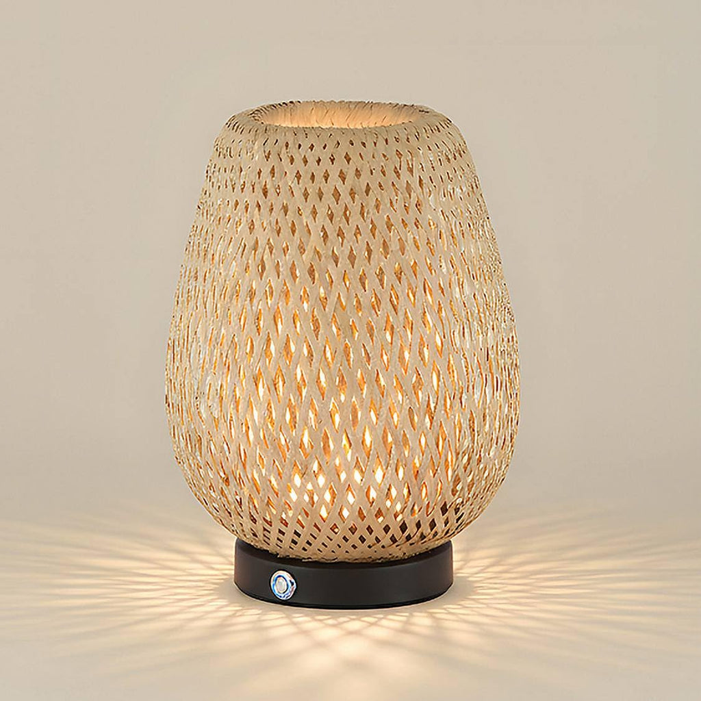Beliz 12-Inch Cordless 3-Way LED Boho Table Lamp