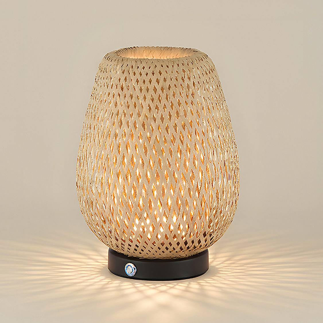 Beliz 12-Inch Cordless 3-Way LED Boho Table Lamp