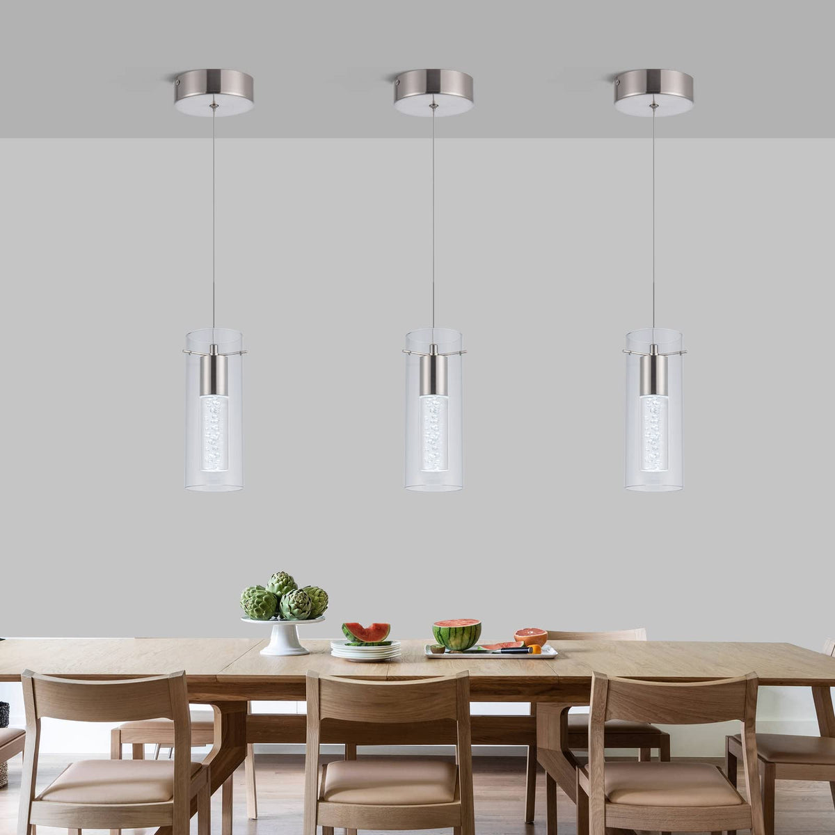 Leadtek Modern Pendant Ceiling Light Fixture, Large