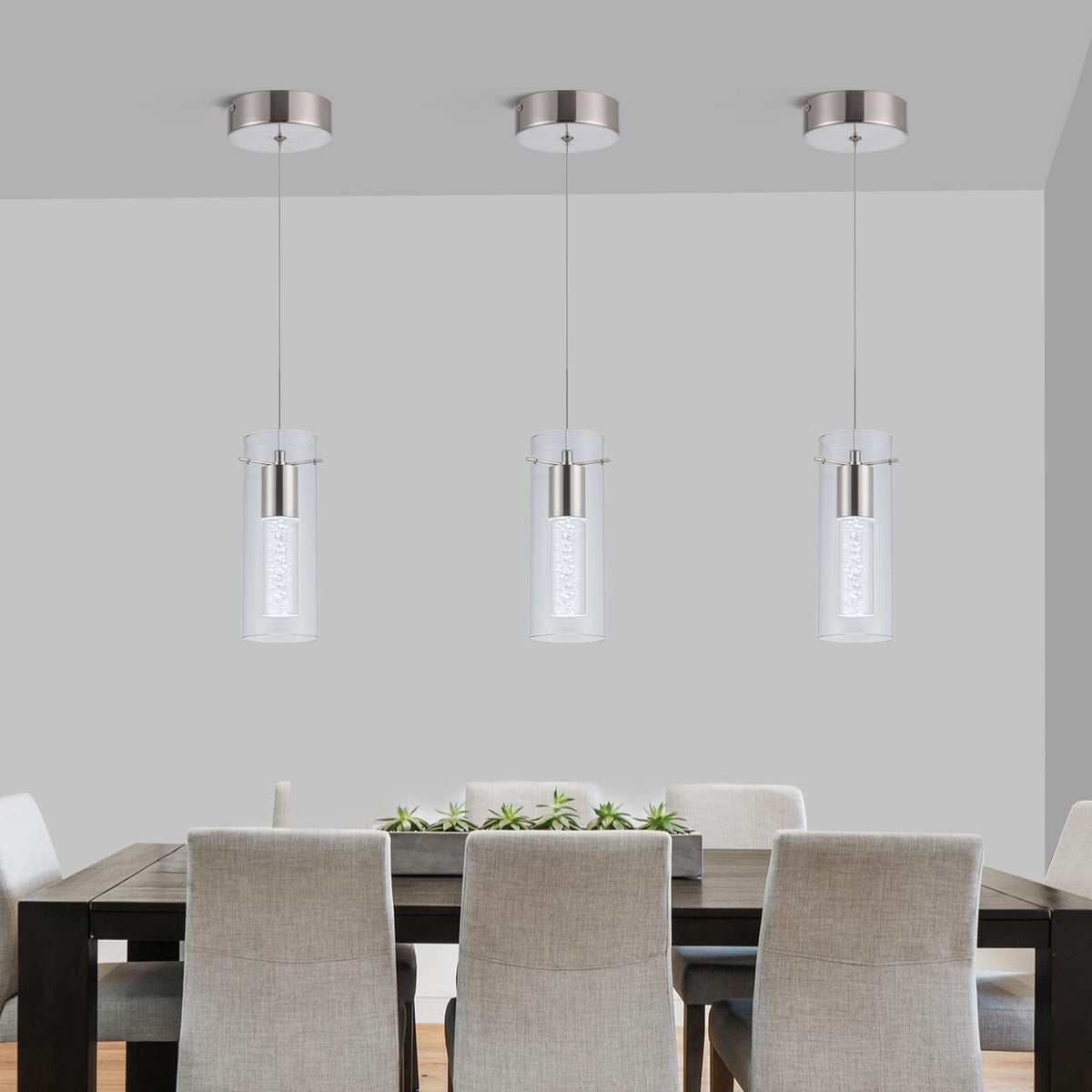 Leadtek Modern Pendant Ceiling Light Fixture, Large
