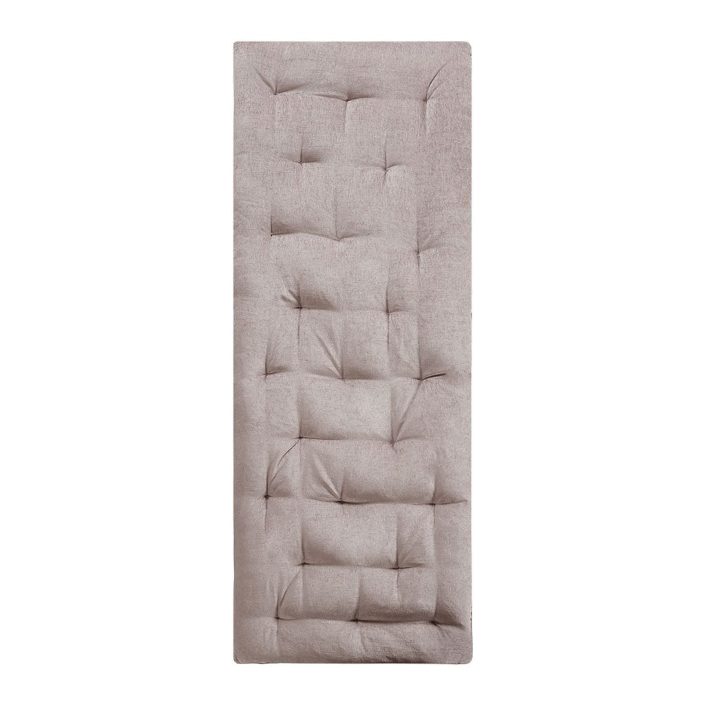 Blush Chenille Lounge Floor Pillow Cushion, 27 x 74 Inch