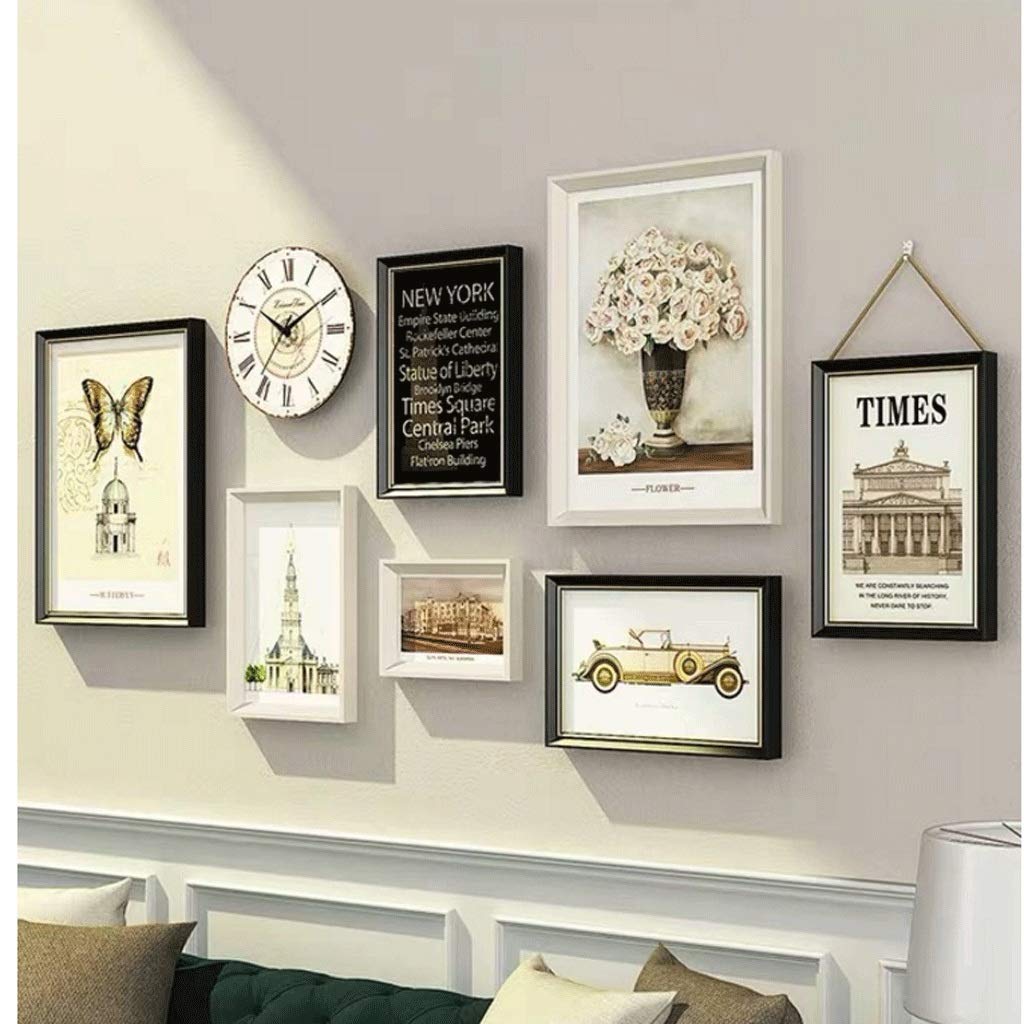 Gallery Wall Photo Frame Set with Mats for Collage Display