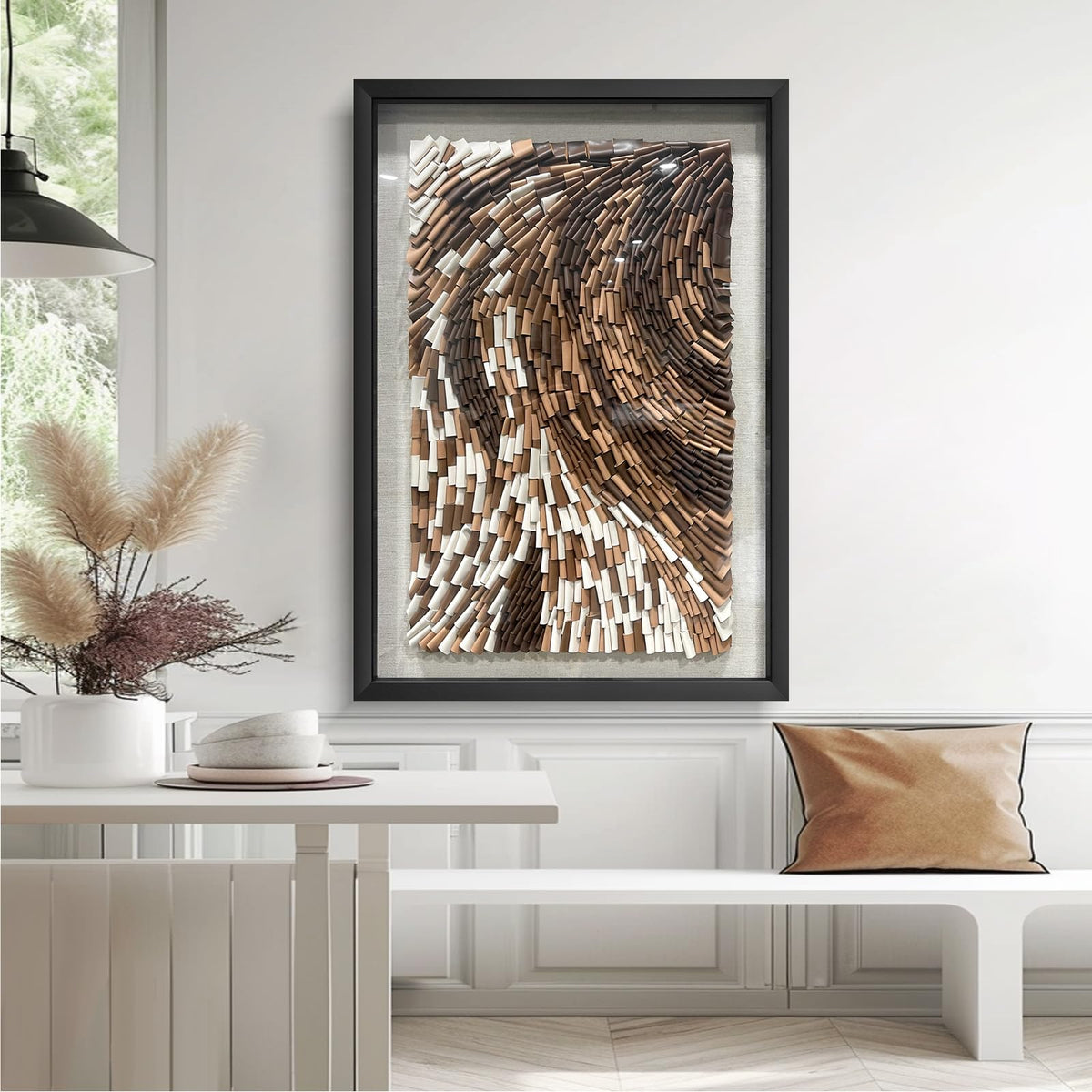 BrightA Handmade 3D Artistic Wall Decor for Living Room