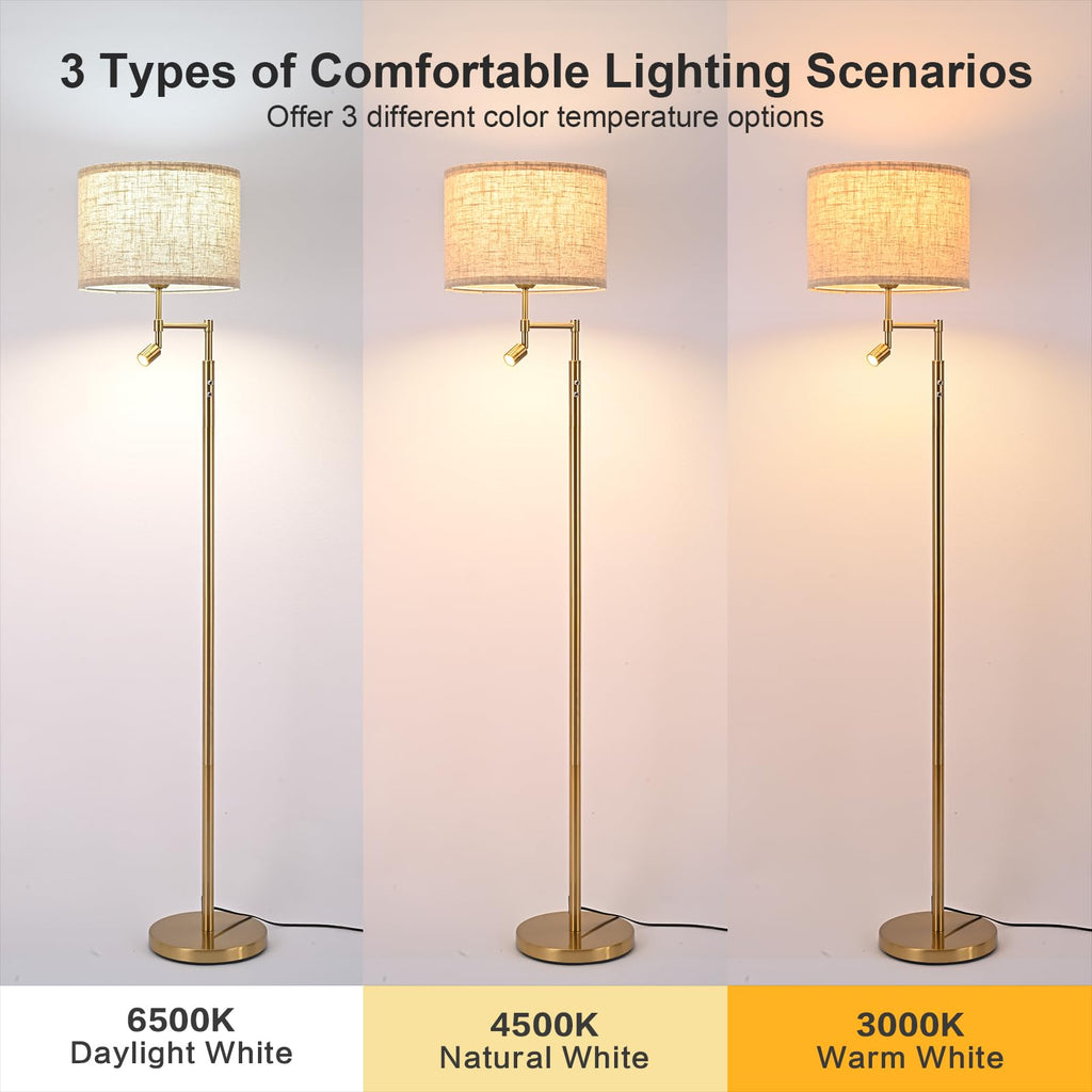 dujunlinghang Floor lamp with Small Spotlight