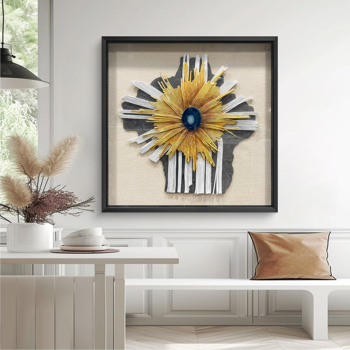BrightA Handmade 3D Artistic Wall Decor for Living Room
