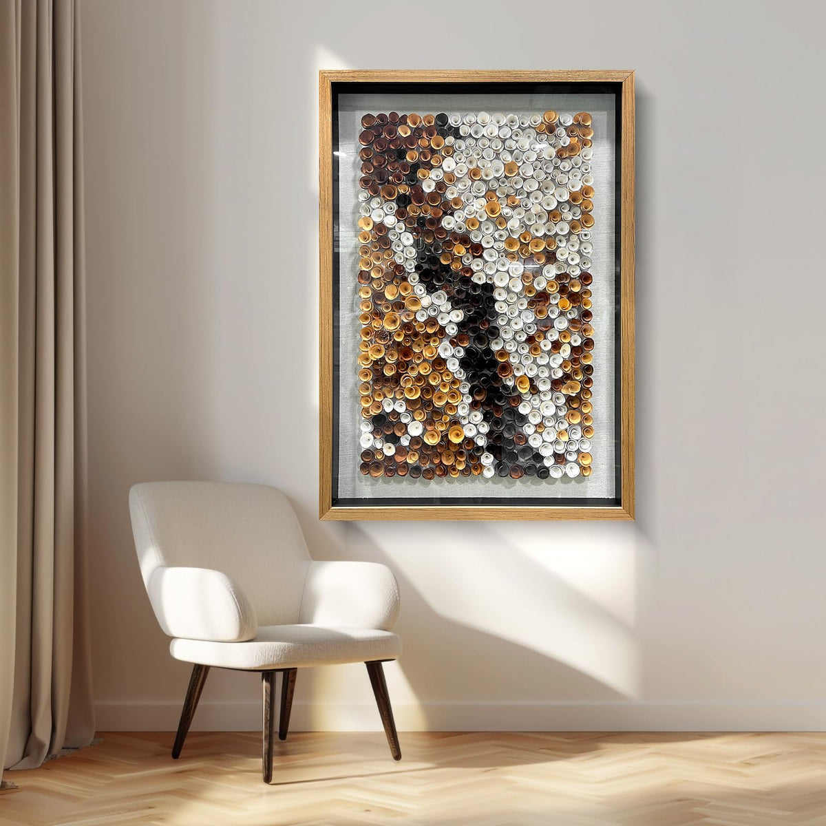BrightA Handmade 3D Artistic Wall Decor for Living Room