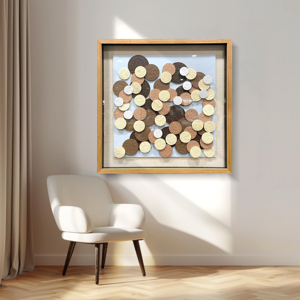BrightA Handmade 3D Artistic Wall Decor for Living Room
