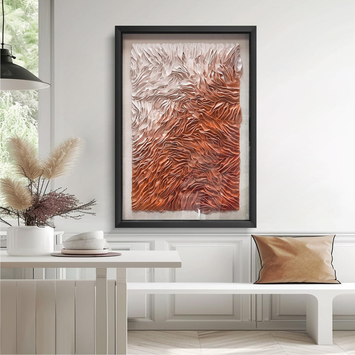 BrightA Handmade 3D Artistic Wall Decor for Living Room