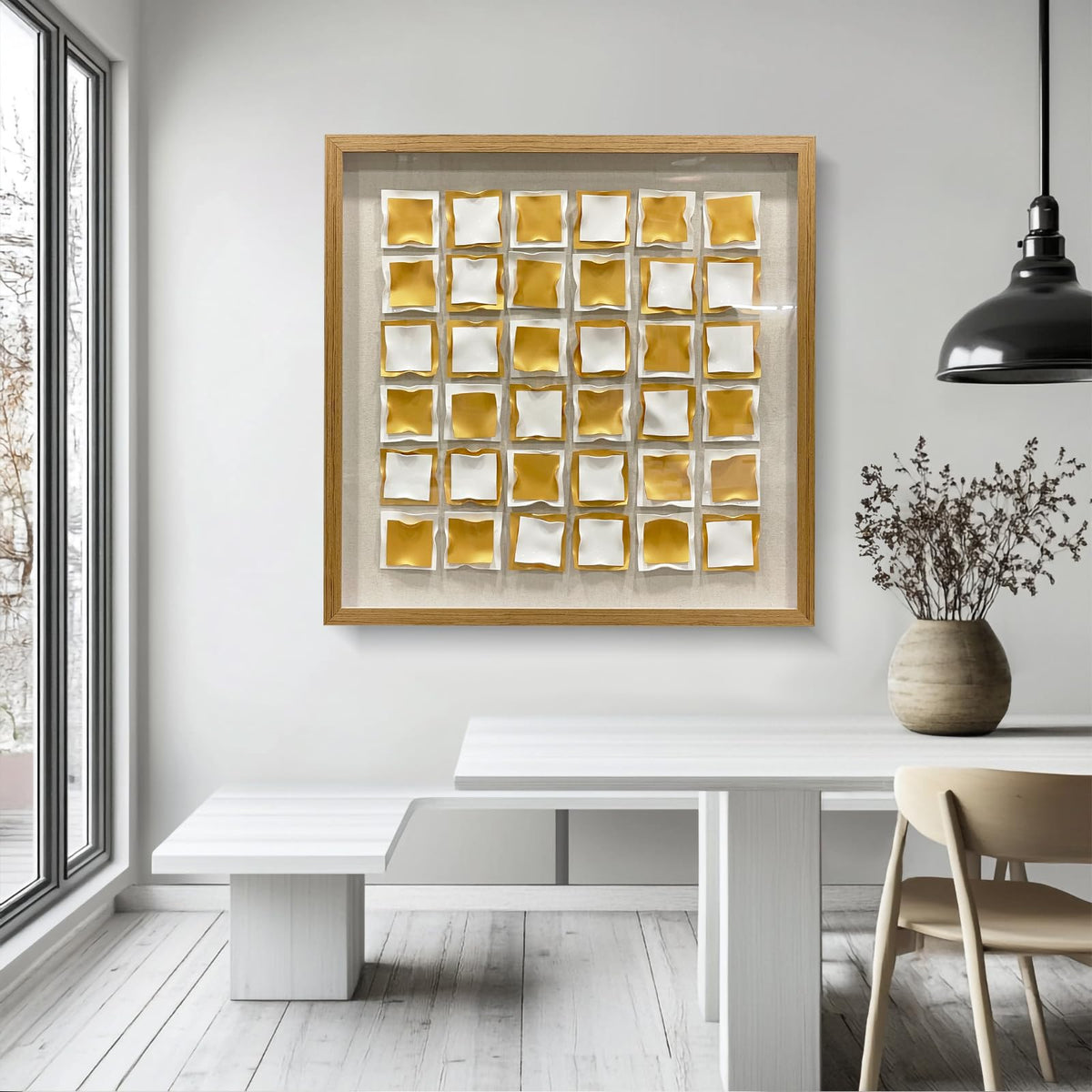 BrightA Handmade 3D Artistic Wall Decor for Living Room