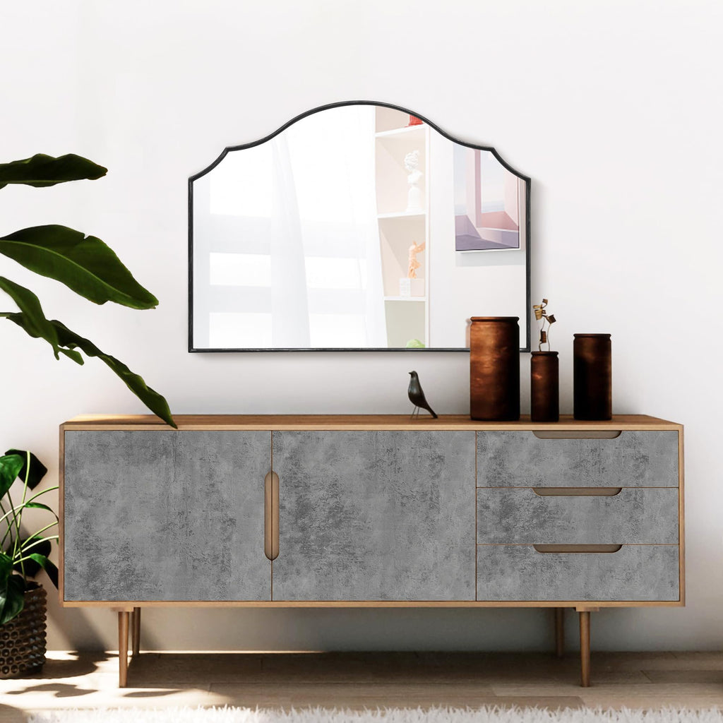 Besdomus Gold Metal Framed Decorative Vanity Wall Mirror