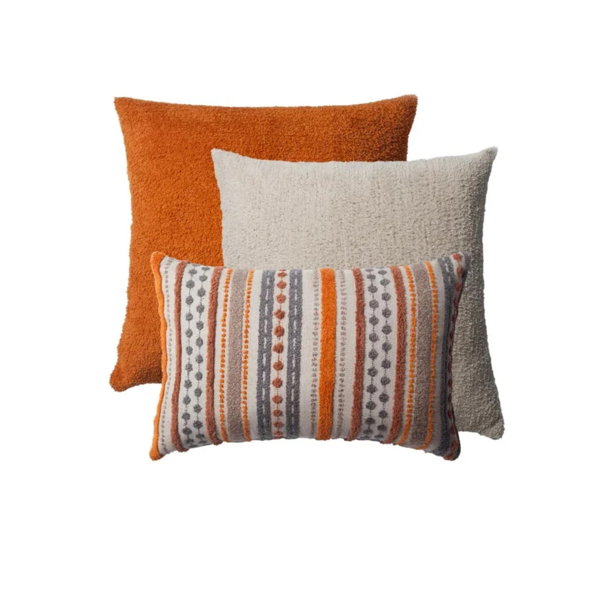 Fine Room Textured Jacquard Throw Pillow Cover Set