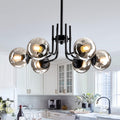 Modern Glass Globe Chandelier Ceiling Light Fixture