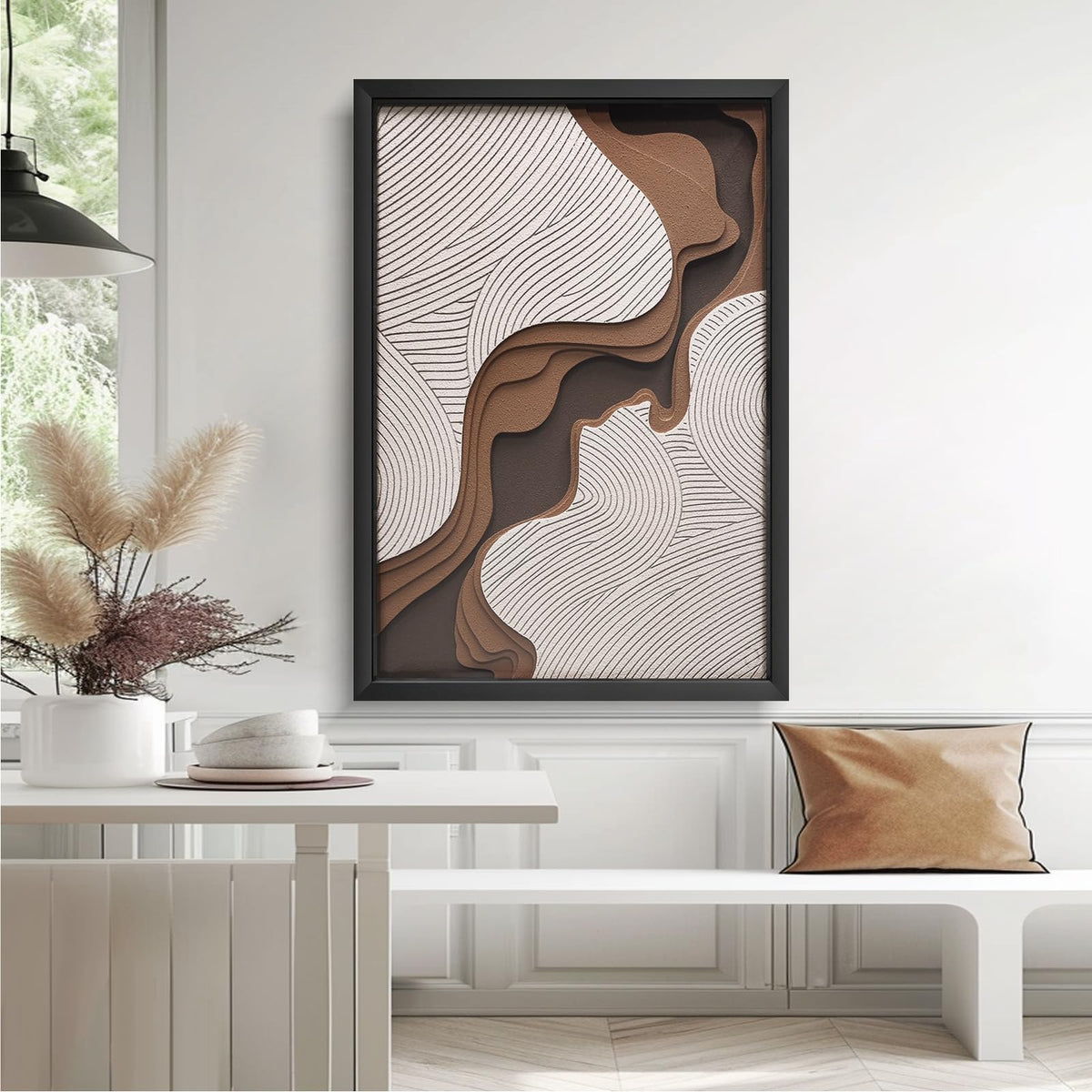 BrightA Handmade 3D Artistic Wall Decor for Living Room