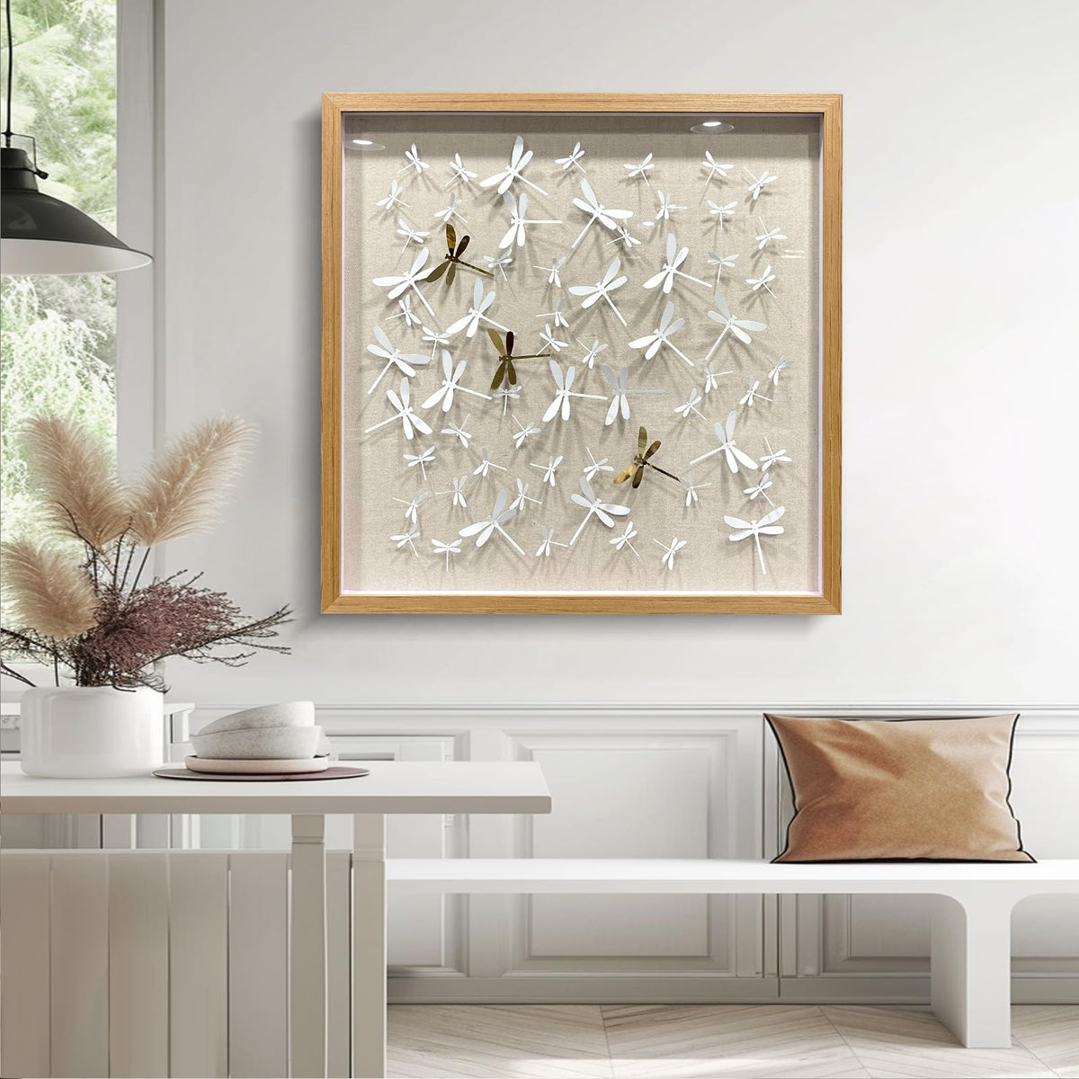 BrightA Handmade 3D Artistic Wall Decor for Living Room