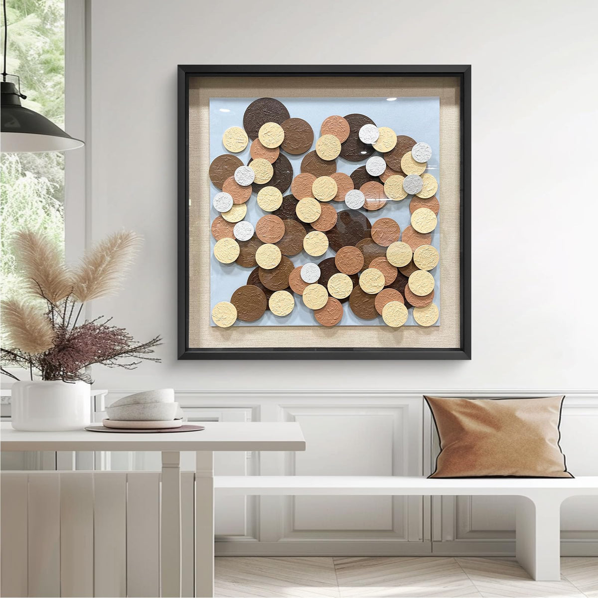 BrightA Handmade 3D Artistic Wall Decor for Living Room