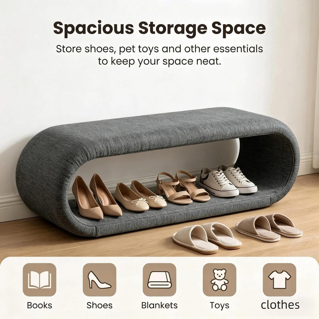 Yowan & Sillan Modern Upholstered Bench for Bedroom & Entryway