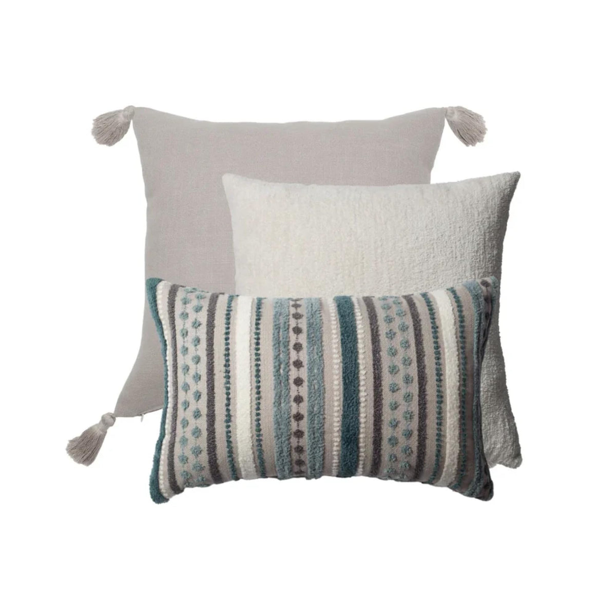 Fine Room Textured Jacquard Throw Pillow Cover Set