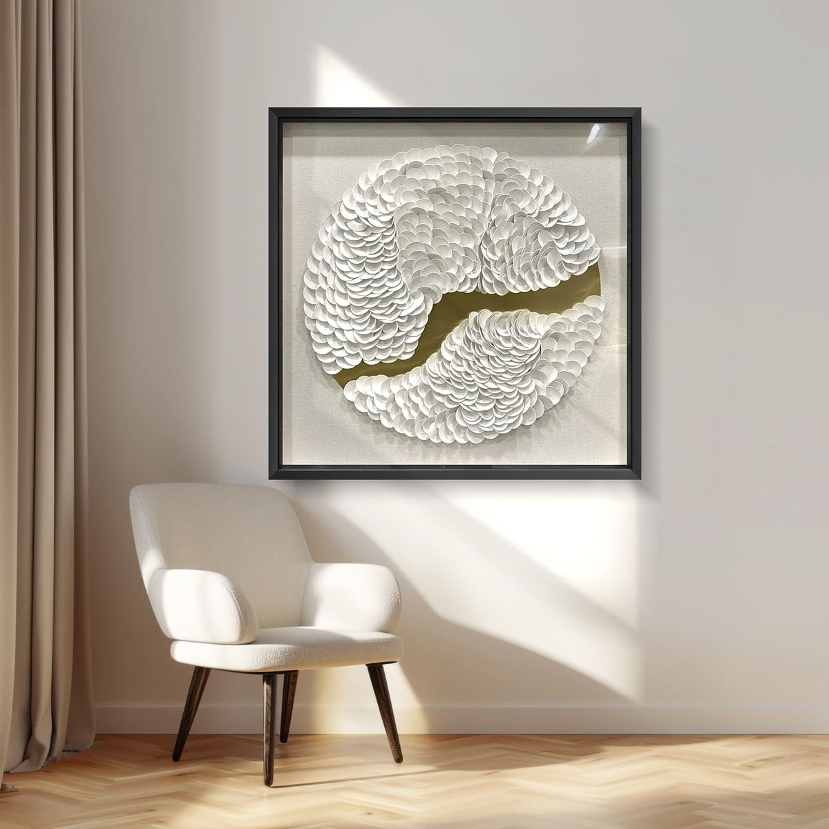 BrightA Handmade 3D Artistic Wall Decor for Living Room
