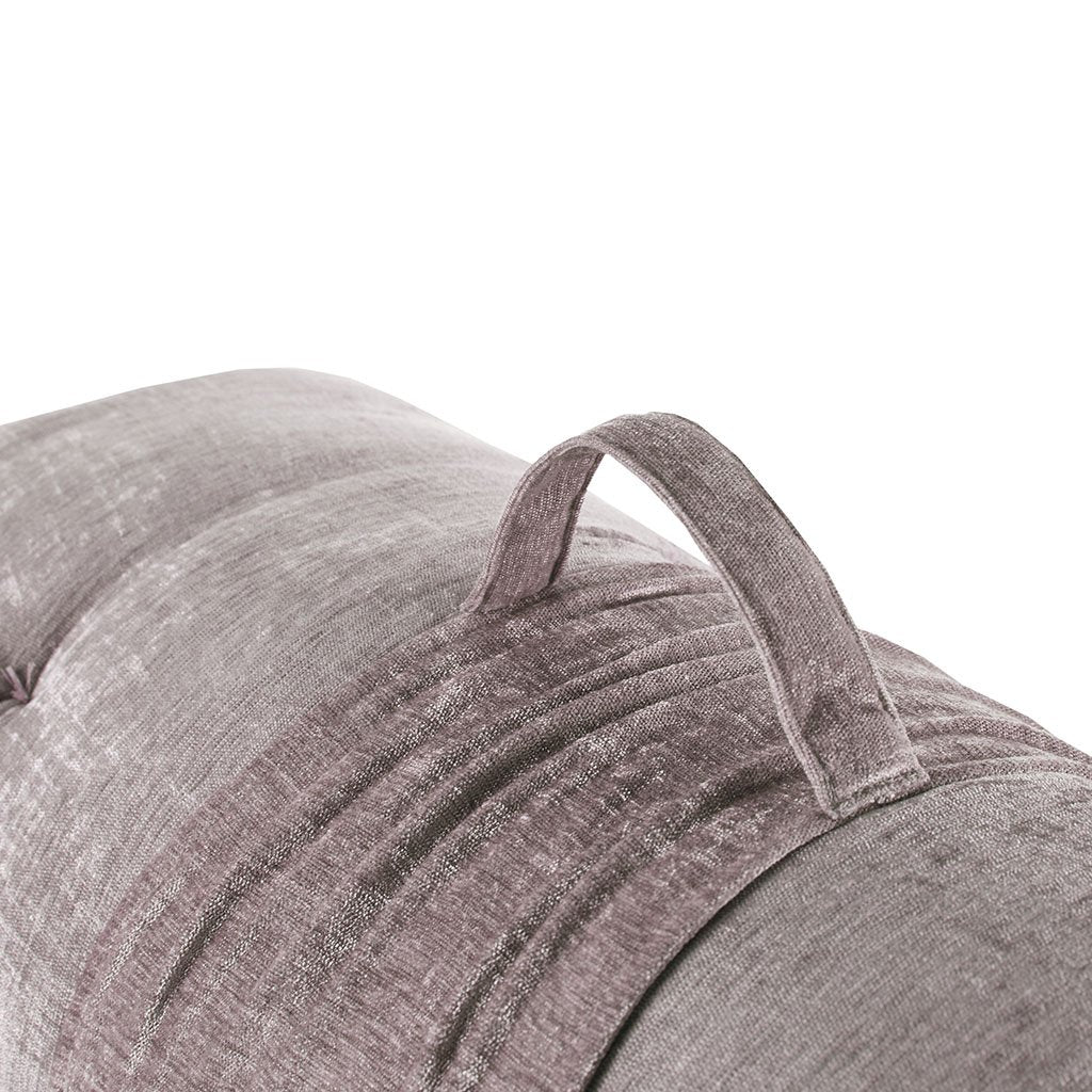 Blush Chenille Lounge Floor Pillow Cushion, 27 x 74 Inch