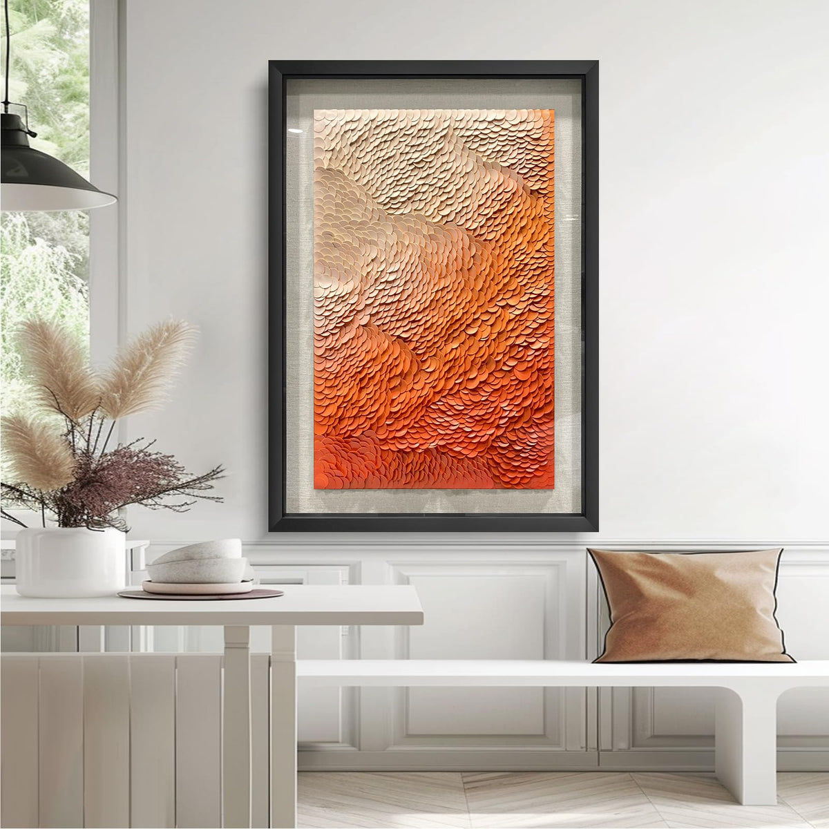 BrightA Handmade 3D Artistic Wall Decor for Living Room